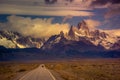 Fitz roy patagonia Mountain Argentina Royalty Free Stock Photo