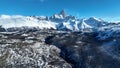 Fitz Roy Valley At El Chalten In Patagonia Argentina. Royalty Free Stock Photo