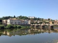 Fiume Arno river in Florence Italy Royalty Free Stock Photo