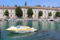 Fiume (river) Mincio, Peschiera Del Garda Italy Royalty Free Stock Photo