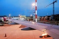 Fiumicino airport - first airport of Rome city on June 1, 2014 Royalty Free Stock Photo