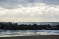 Fiumicino beach in winter 