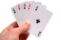 Five aces Royalty Free Stock Photo