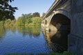 The Five arched Serpentine bridge crossing the Serpentine Lake in Hyde Park Royalty Free Stock Photo