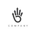 five arrows hand concept icon vector design template