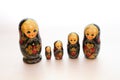 Five babushka dolls