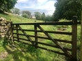 Five barred gate leading to meadow