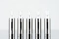 Five Cartomizer top in plastic closeup Royalty Free Stock Photo