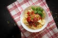 Five Cheeses ravioli with marinara souse