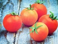 Five Cherry Tomatoes Royalty Free Stock Photo