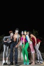 Five Cirque Clowns Royalty Free Stock Photo