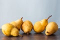Five corella pears Royalty Free Stock Photo