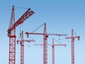 Five Cranes on Site