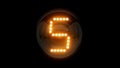 Five. Digit 5 Nixie tube indicator digit.