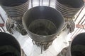 Five F-1 Engines Under Saturn V Moon Rocket