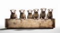 Five Ferrets: A Psychological Depth In Panoramic Studio Photography