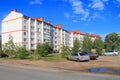 Five-floor apartment house Royalty Free Stock Photo