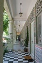 `Five-foot` passage way along row of conserved pre-war terrace houses, Petain Road, Singapore