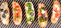 Bruschettas time Royalty Free Stock Photo