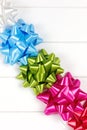 Five gift bows Royalty Free Stock Photo