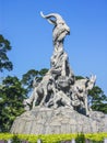 Five Goat Statue Yue Xiu Park Guangzhou Guangdong China Royalty Free Stock Photo