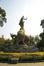 Five goats statue in Guangzhou city China Royalty Free Stock Photo