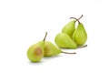 Five green pears Royalty Free Stock Photo