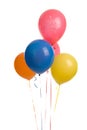 Five Happy Birthday Ballons Royalty Free Stock Photo