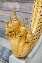 Five heads Naga statue at The Grand Palace Royalty Free Stock Photo