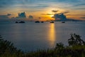 Five islands are a tourist attraction in Thailand near Koh Samui Royalty Free Stock Photo