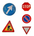 Five italian roadsigns