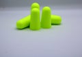 Five Lime Green Ear Plugs