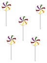 Five Lollipops Royalty Free Stock Photo