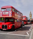 Five of London`s Most Iconic Images in one photo Royalty Free Stock Photo