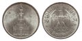 Five mark coin silver germany 1934