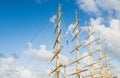 Five Masts Against Sky Royalty Free Stock Photo