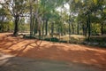 Five Minute Parking Sign In Australian Bushland Resort Royalty Free Stock Photo