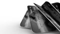 Five Modern Credit Cards in Black Edition