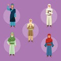 five muslim women characters