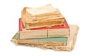 Five old books Royalty Free Stock Photo