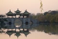 five palivion bridge, a key sense of Slender West Lake, in yangzhou city, CHINA.