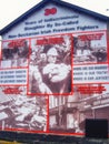 A five-panelled mural from the Loyalist/Unionist area of West Belfast, commemorating