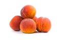 Five peaches Royalty Free Stock Photo