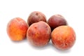 Five peaches Royalty Free Stock Photo