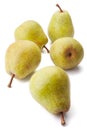 Five pears Royalty Free Stock Photo