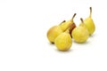 Five pears Royalty Free Stock Photo