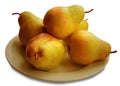 Five Pears Royalty Free Stock Photo