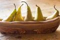 Five pears Royalty Free Stock Photo