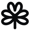 Five petals leaf, icon