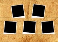 Five photo frames Royalty Free Stock Photo